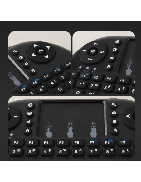 MRSVI I8 2.4G Mini Wireless Keyboard Classic Black Air Mouse Remote Control Touchpad for Android TV Box PC Smart TV