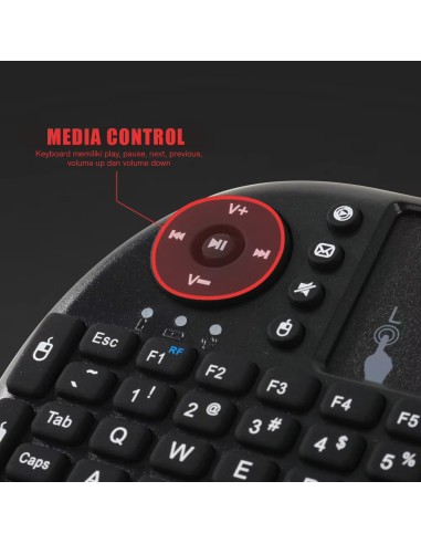 MRSVI I8 2.4G Mini Wireless Keyboard Classic Black Air Mouse Remote Connection
