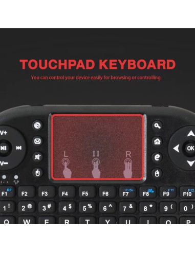 MRSVI I8 2.4G Mini Wireless Keyboard Classic Black Air Mouse Remote Connection