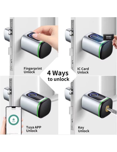 European Standard Lock Cylinder Tuya or Ttlock Fingerprint and Passwor