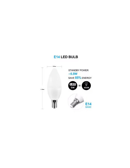 Tuya Bluetooth RGB E14 Candle Smart Bulb