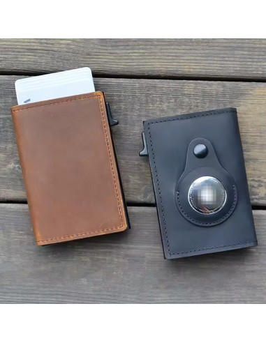 Premium Genuine Leather Wallet with Pop up Card Holder and Slot for Ai
