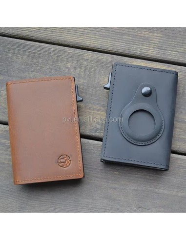 Premium Genuine Leather Wallet with Pop up Card Holder and Slot for Ai