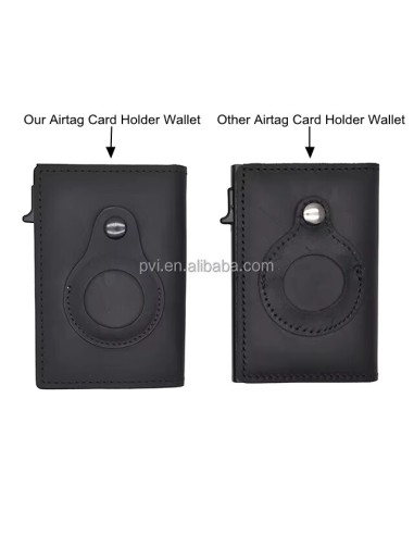 Genuine Leather Pop-Up Card Wallet