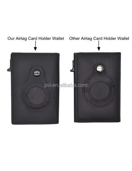 Premium Genuine Leather Wallet with Pop up Card Holder and Slot for Ai
