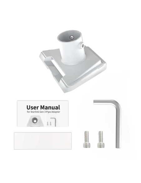 Stainless Steel Starlink Gen 3 Outdoor Bracket Adapter for Pipe