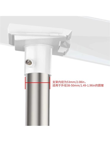 Stainless Steel Starlink Gen 3 Outdoor Bracket Adapter for Pipe