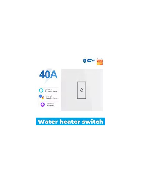 Tuya Smart WiFi 40A High Power Switch for Water Heater Boiler Air Cond