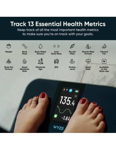 Wyze Scale Ultra Smart Body Scale Black