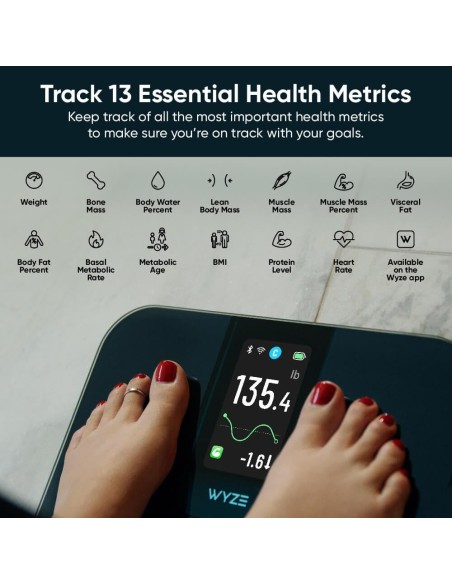 Wyze Scale Ultra Smart Body Scale Black