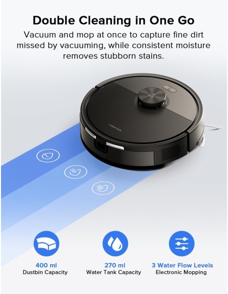 Roborock Q7 L5 Robot Vacuum & Mop Combo – 8,000Pa, Black