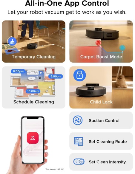 Roborock Q7 L5 Robot Vacuum & Mop Combo – 8,000Pa, Black