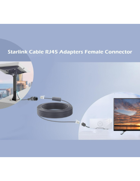 Starlink Gen 3 cable extension detail